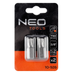 TORX Antgaliukai T50 x 30 mm, S2 x 2 vnt.