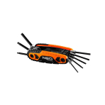 Torx raktai su rankena, rinkinį sudaro 8 vnt: T9, T10, T15, T20, T25, T27, T30, T40