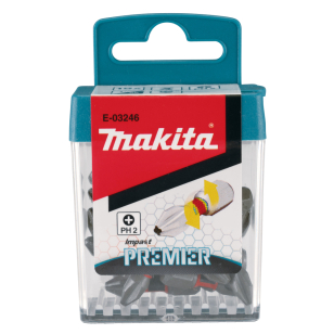 Torsion sukimo antgalis Makita E-03246, (C-form), PH2-25mm, 15vnt. Impact Premier