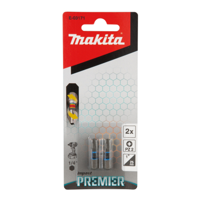Torsion sukimo antgalis Makita E-03171 (C-form), PZ2-25mm, 2vnt. Impact Premier 3 Torsion sukimo antgalis Makita E-03171 (C-form), PZ2-25mm, 2vnt. Impact Premier 3