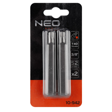 TORX Antgaliukai T40 x 75 mm, S2 x 2 vnt. 1