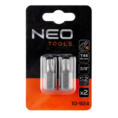 TORX Antgaliukai T45 x 30 mm, S2 x 2 vnt. 1 TORX Antgaliukai T45 x 30 mm, S2 x 2 vnt. 1