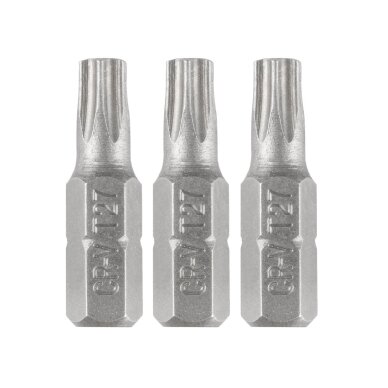 „Torx“ bitai T27 x 25 mm, 3 vnt „Torx“ bitai T27 x 25 mm, 3 vnt