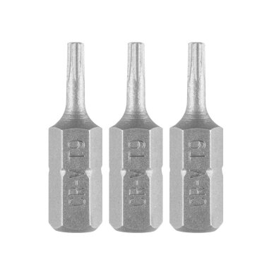 „Torx“ bitai T9 x 25 mm, 3 vnt „Torx“ bitai T9 x 25 mm, 3 vnt