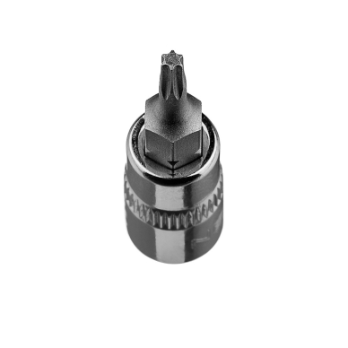 TORX TX10 antgalis su 1/4" galvutė, trumpas, 37 mm 2