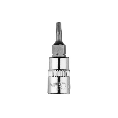 TORX TX10 antgalis su 1/4" galvutė, trumpas, 37 mm
