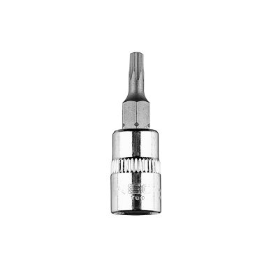 TORX TX15 antgalis su 1/4" galvutė, trumpas, 37 mm
