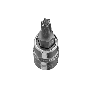 TORX TX25 antgalis su 1/4" galvutė, trumpas, 37 mm 2