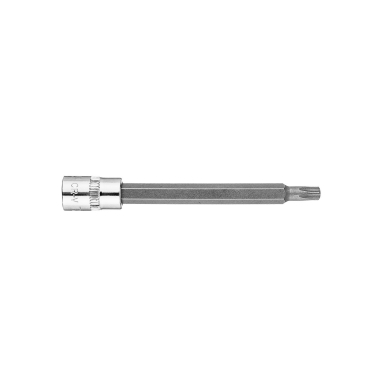 TORX TX27 antgalis su 1/4" galvute, ilgas, 87 mm 1