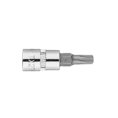 TORX TX27 antgalis su 1/4" galvutė, trumpas, 37 mm 1 TORX TX27 antgalis su 1/4" galvutė, trumpas, 37 mm 1