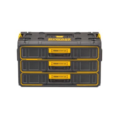 TOUGHSYSTEM® 2.0 Įrankių dėžė 3 stalčiai DeWalt DWST08330-1 2 TOUGHSYSTEM® 2.0 Įrankių dėžė 3 stalčiai DeWalt DWST08330-1 2