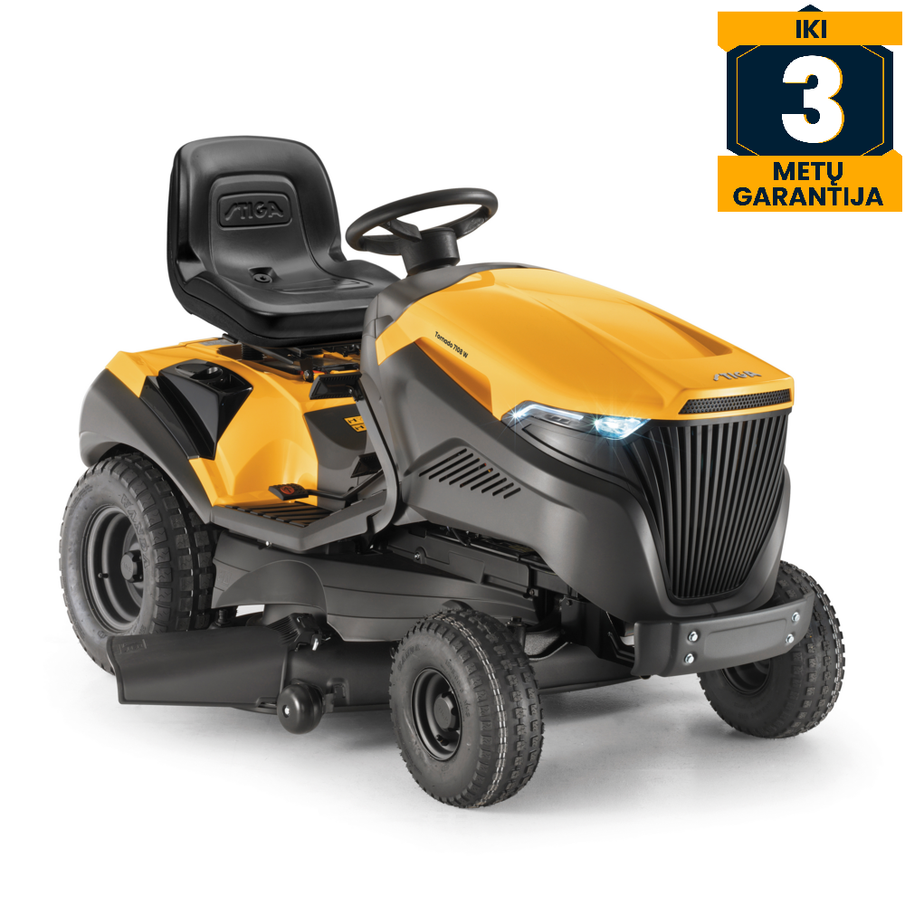 Traktoriukas su šoniniu metimu - Stiga Tornado 7108 W