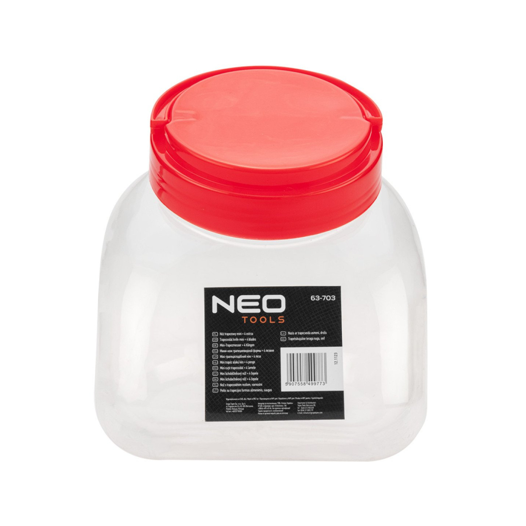 Trapecinis peilis mini + 4 ašmenys 1 Trapecinis peilis mini + 4 ašmenys 1