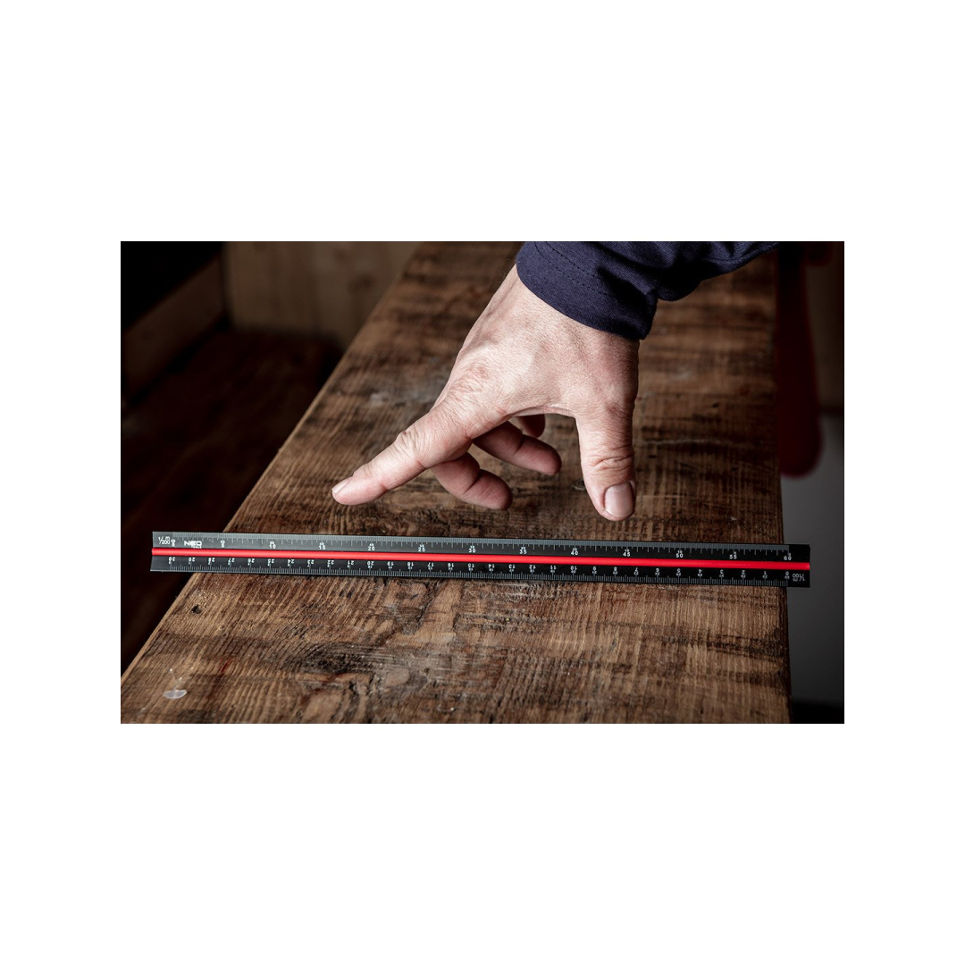 Trikampė liniuotė, 30 cm 1