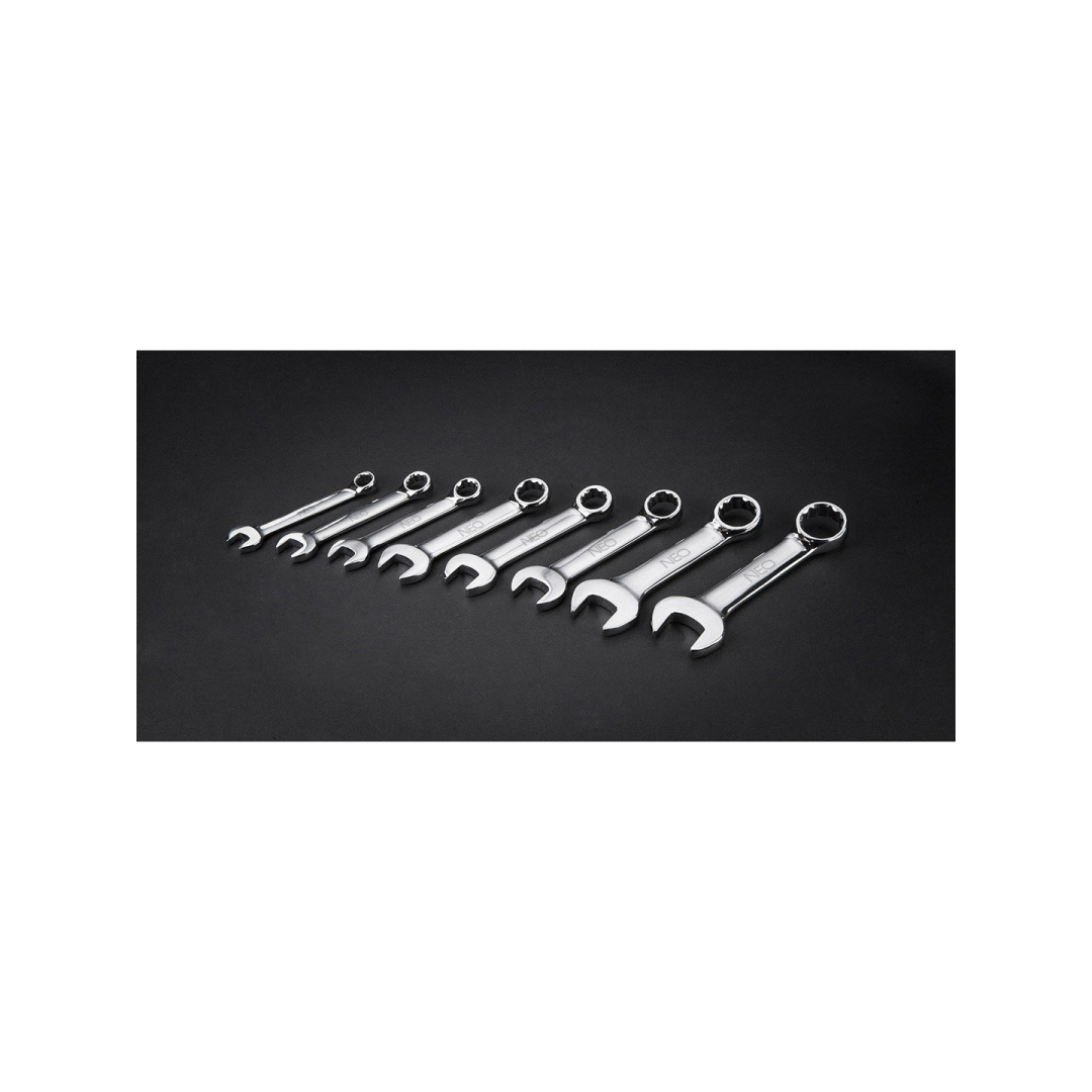 Trumpų kombinuotu raktų rinkinys 8-19mm, 8vnt. 3