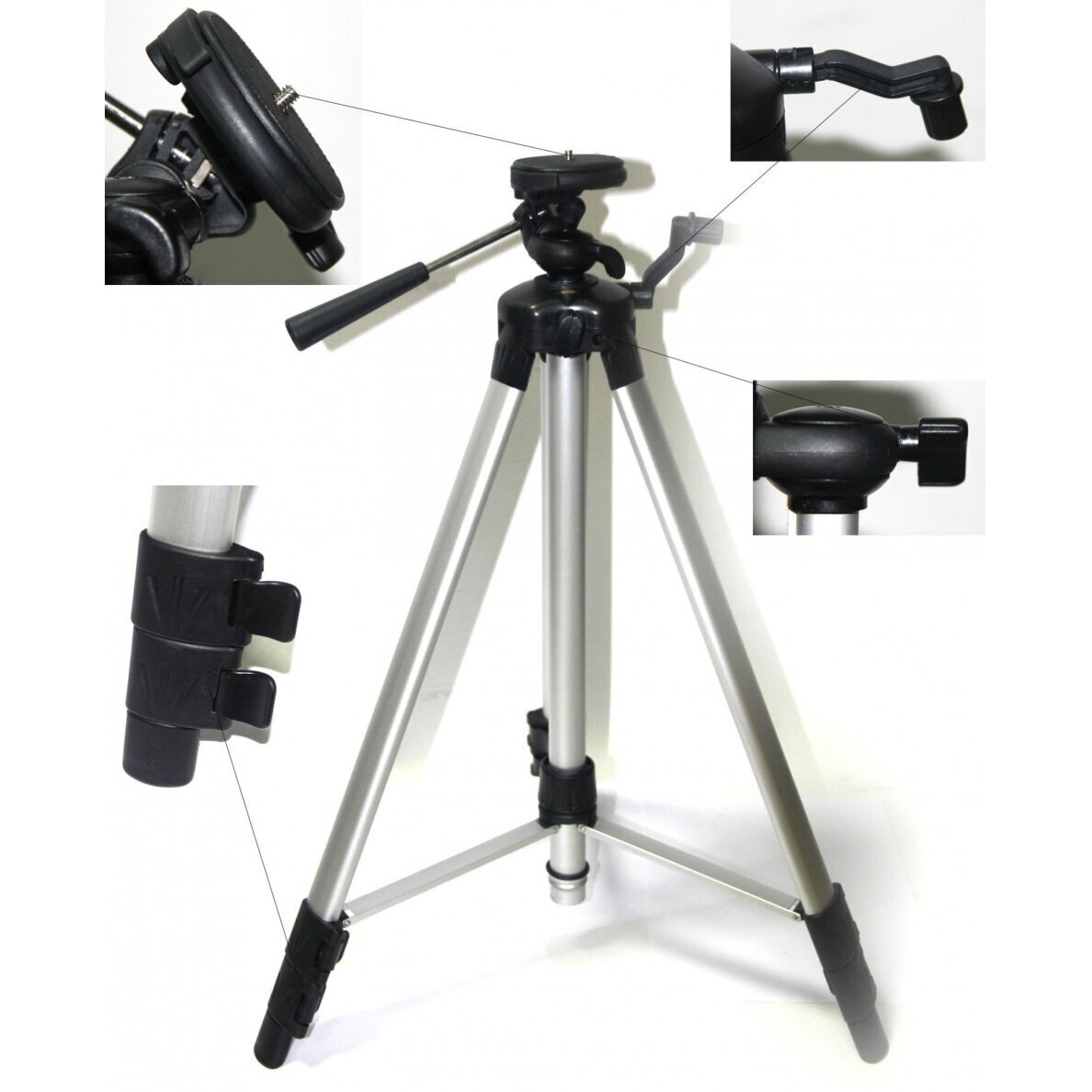 Trikojis stovas su elevatoriumi LET-B (60 - 168 cm) 1 Trikojis stovas su elevatoriumi LET-B (60 - 168 cm) 1