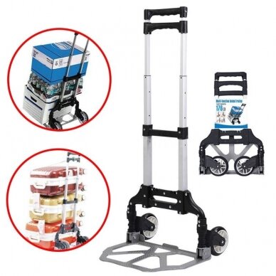 Transportavimo vežimėlis aliuminis, sudedamas Essen tools 70 kg