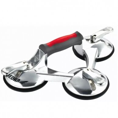 Trigubas aliuminis kėliklis Dedra DED06P13, 3x123 mm, max 180 kg 1 Trigubas aliuminis kėliklis Dedra DED06P13, 3x123 mm, max 180 kg 1