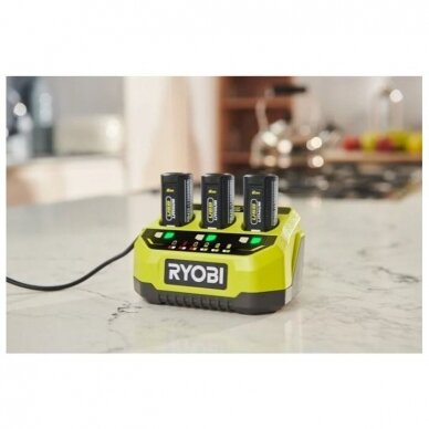 Trijų jungčių įkroviklis Ryobi USB Lithium™, 4V 1 Trijų jungčių įkroviklis Ryobi USB Lithium™, 4V 1