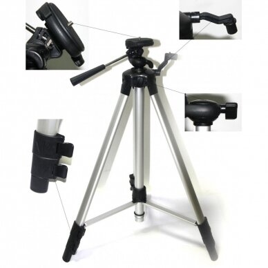 Trikojis stovas su elevatoriumi LET-B (60 - 168 cm) 1 Trikojis stovas su elevatoriumi LET-B (60 - 168 cm) 1