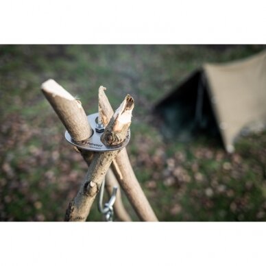 Trikojo laužo tvirtinimo žiedas ir kabliai Petromax Trikojo laužo tvirtinimo žiedas ir kabliai Petromax