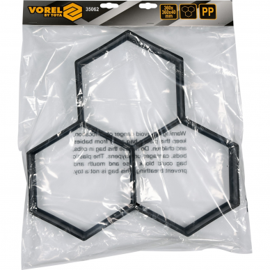 Trinkelių gaminimo forma Vorel, 360 x 360 mm 2 Trinkelių gaminimo forma Vorel, 360 x 360 mm 2