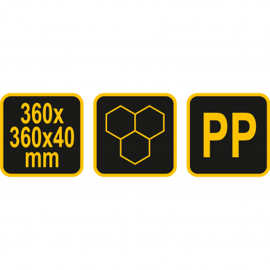 Trinkelių gaminimo forma Vorel, 360 x 360 mm 3 Trinkelių gaminimo forma Vorel, 360 x 360 mm 3