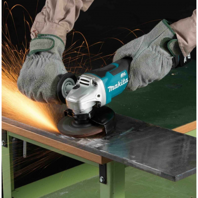 Akumuliatorinis kampinis šlifuoklis Makita DGA504Z, 18 V, (be akum. ir krov.) 1 Akumuliatorinis kampinis šlifuoklis Makita DGA504Z, 18 V, (be akum. ir krov.) 1