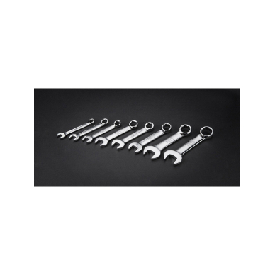 Trumpų kombinuotu raktų rinkinys 8-19mm, 8vnt. 3 Trumpų kombinuotu raktų rinkinys 8-19mm, 8vnt. 3