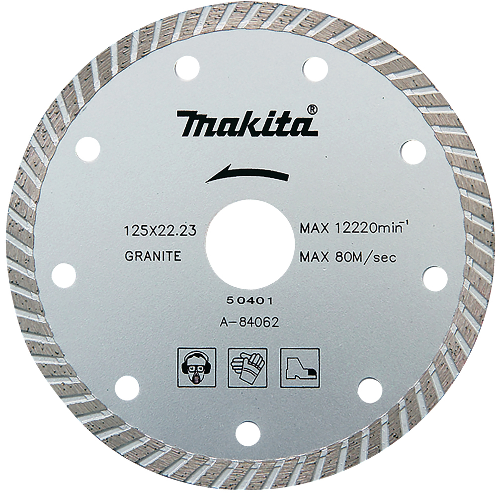 Deimantinis pjovimo diskas Makita A-84062, 125mm, akmeniui/betonui Deimantinis pjovimo diskas Makita A-84062, 125mm, akmeniui/betonui