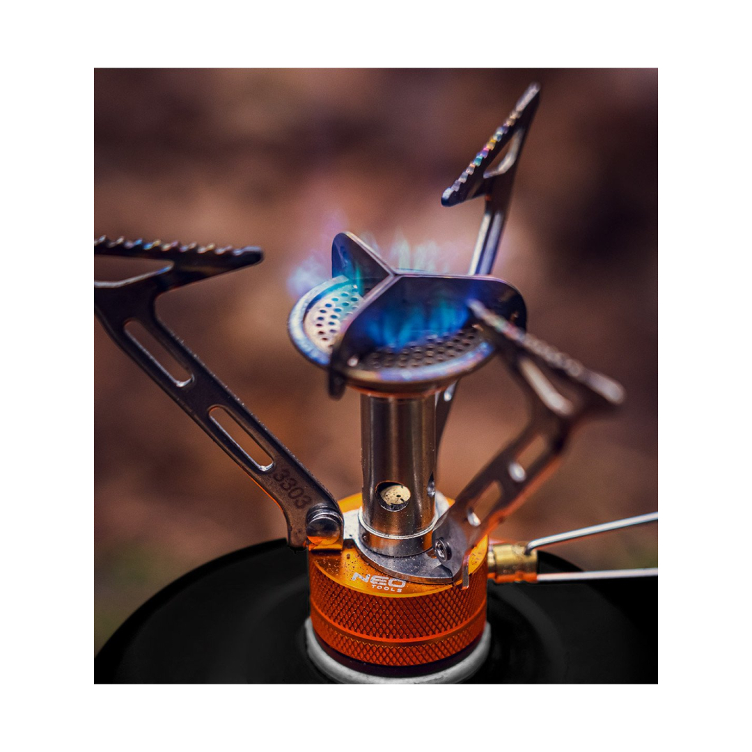 Turistinis dujų degiklis + 2 dujų kasetės 20-036 2