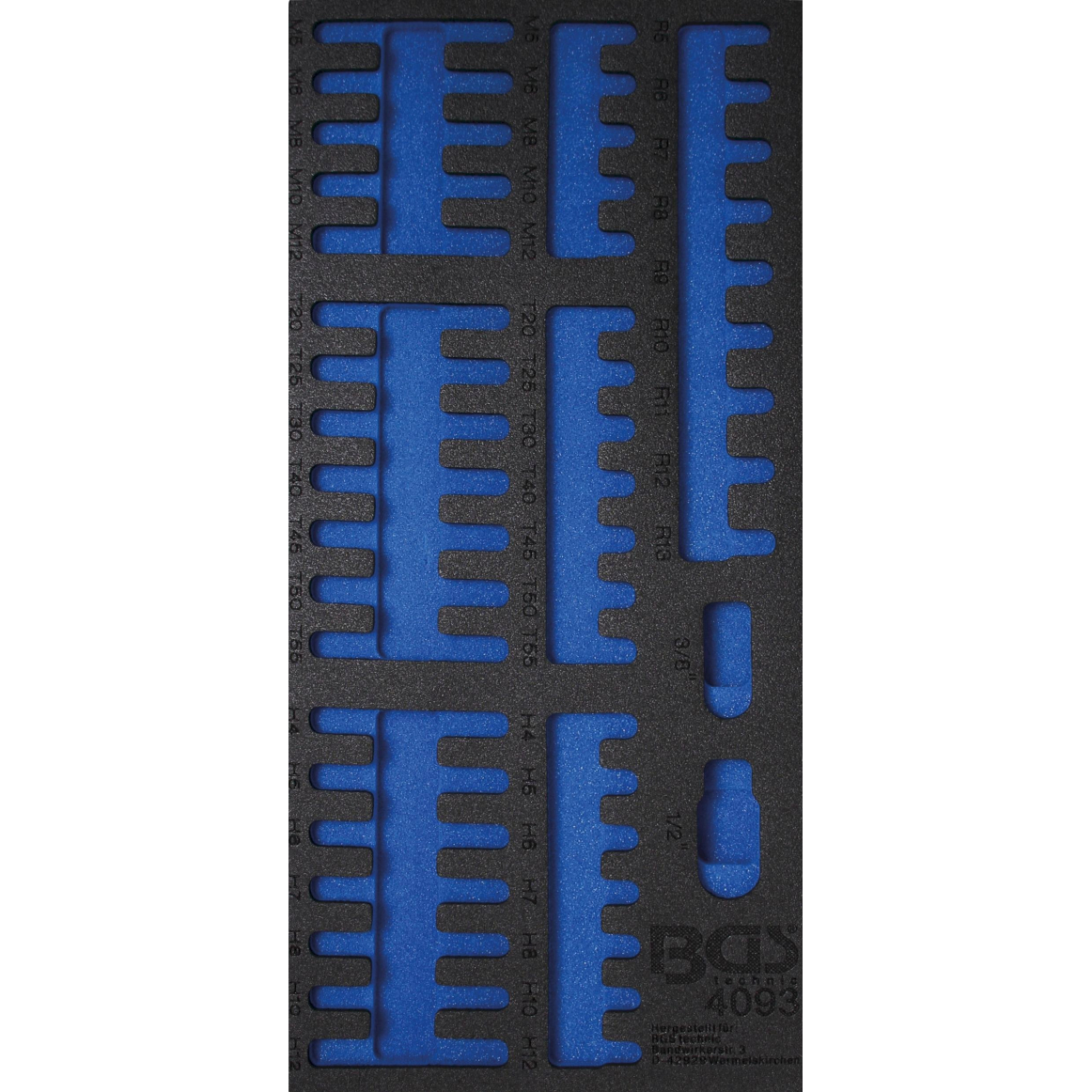 Tuščias dėklas antgaliams / bitukams 1/3, tuščias | nuo BGS 4093 (4093-1)