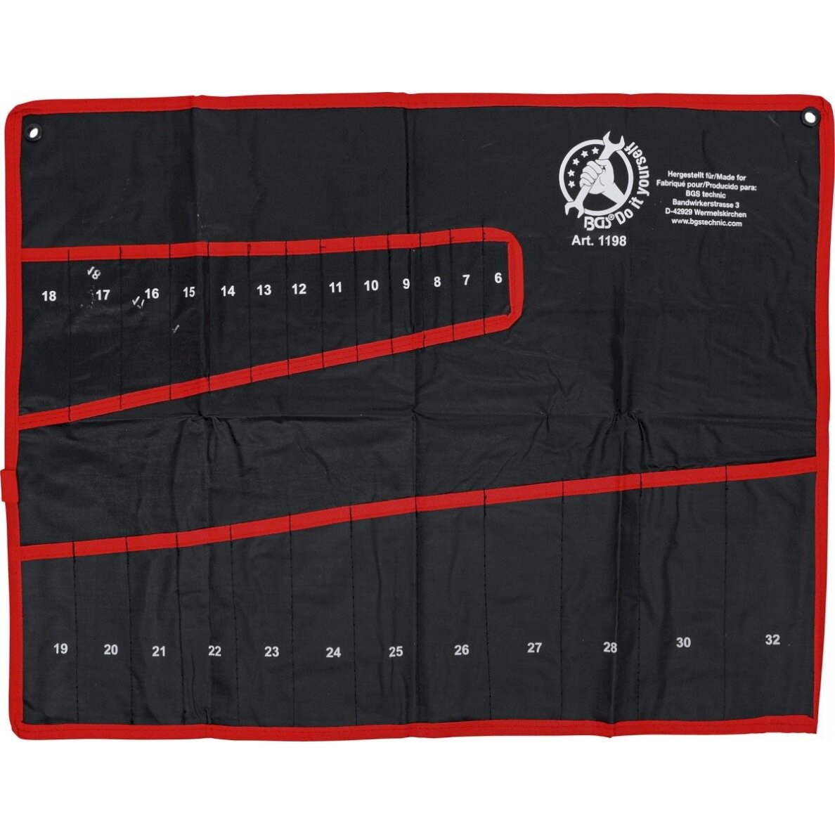 Tuščias dėklas raktams su 25 kišenėm | nuo BGS 1198 (1198-LEER)