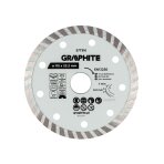 Turbo pjovimo deimantinis diskas, 115 x 22,22 mm, sausam ir šlapiam pjovimui