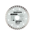 Turbo pjovimo deimantinis diskas, 125 x 22,22 mm, sausam ir šlapiam pjovimui