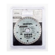 Turbo pjovimo deimantinis diskas, 115 x 22,22 mm, sausam pjovimui