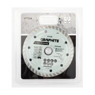 Turbo pjovimo deimantinis diskas, 125 x 22,22 mm, sausam ir šlapiam pjovimui