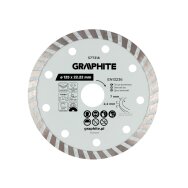 Turbo pjovimo deimantinis diskas, 125 x 22,22 mm, sausam ir šlapiam pjovimui