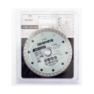 Turbo pjovimo deimantinis diskas, 125 x 22,22 mm, sausam pjovimui