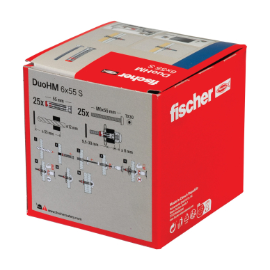 Tuščiavidurių konstrukcijų kaištis DuoHM 6x55 S PH TX, Fischer, 25 vnt. 3