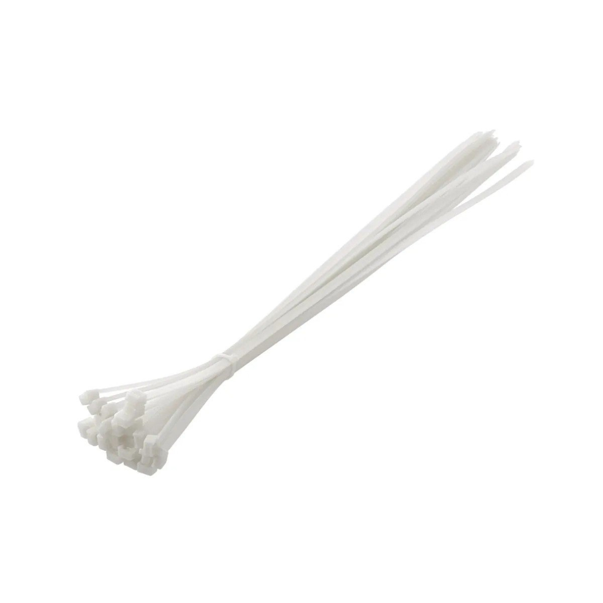 Tvirtinimo dirželiai 4,8x200mm nylon, balti 25vnt Tvirtinimo dirželiai 4,8x200mm nylon, balti 25vnt