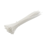 Tvirtinimo dirželiai 2,5x100mm nylon, balti 100vnt Tvirtinimo dirželiai 2,5x100mm nylon, balti 100vnt