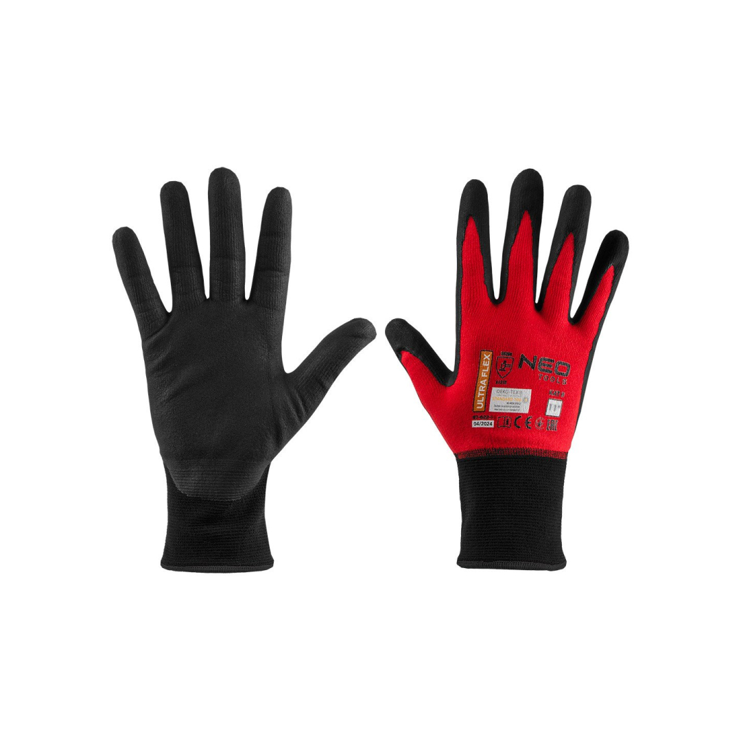 Ultraflex darbo pirštinės, nailono-spandekso, polimetilnitrilo (putų) danga, 4131X, 11 dydis Ultraflex darbo pirštinės, nailono-spandekso, polimetilnitrilo (putų) danga, 4131X, 11 dydis