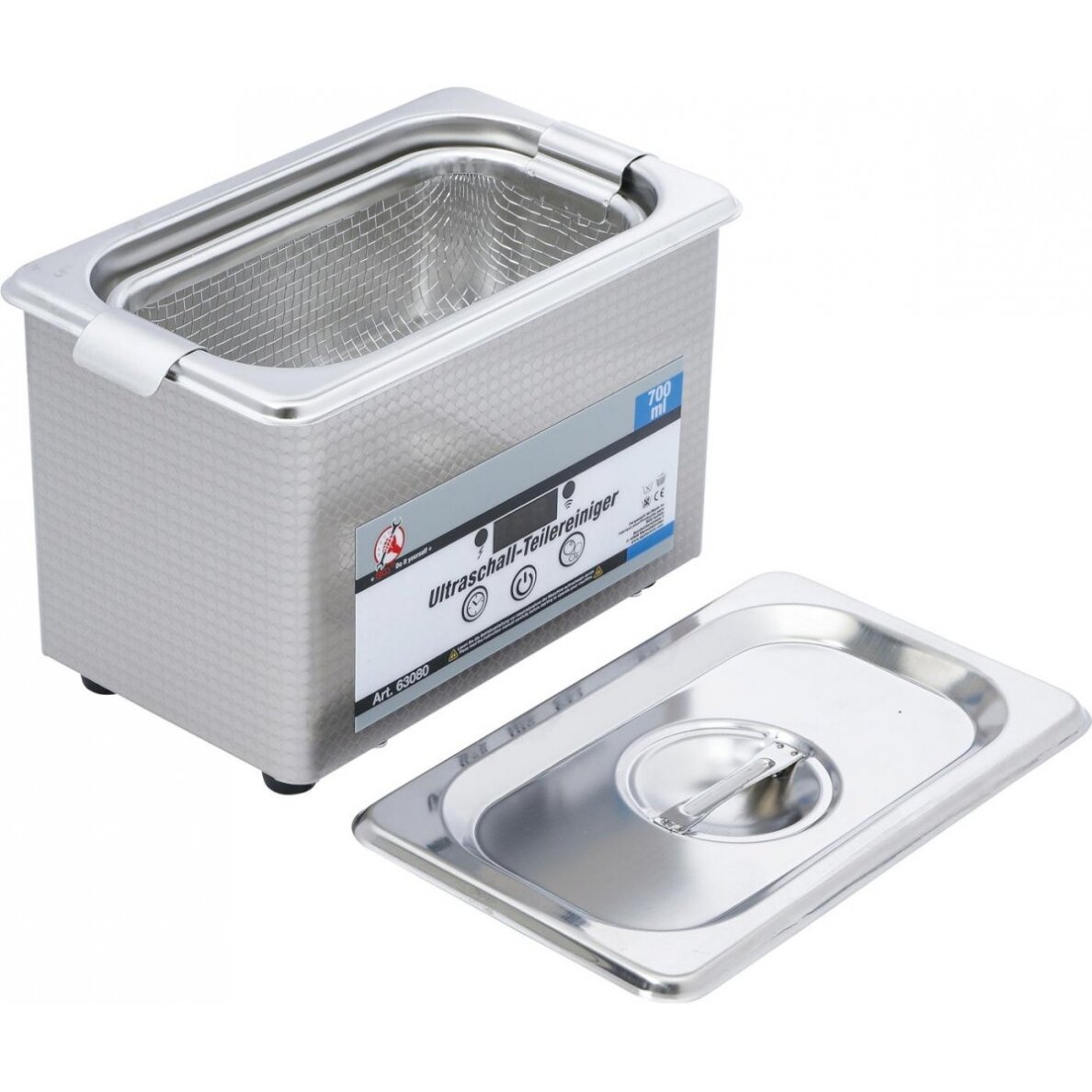 Ultragarsinė vonelė dalių valymui | 700 ml (63080) Ultragarsinė vonelė dalių valymui | 700 ml (63080)