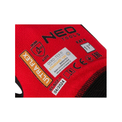 Ultraflex darbo pirštinės, nailono-spandekso, polimetilnitrilo (putų) danga, 4131X, 11 dydis 5