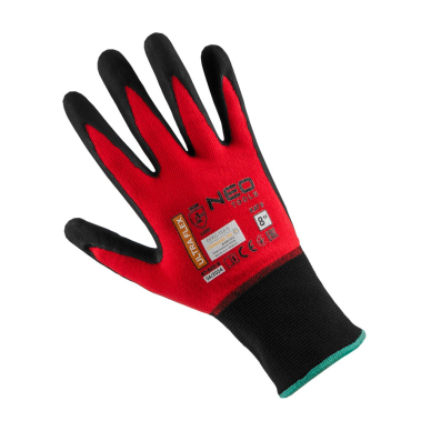 Ultraflex darbo pirštinės, nailono-spandekso, polimetilnitrilo (putų) danga, 4131X, 8 dydis 3