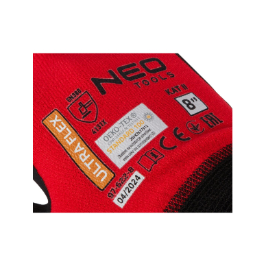 Ultraflex darbo pirštinės, nailono-spandekso, polimetilnitrilo (putų) danga, 4131X, 8 dydis 5 Ultraflex darbo pirštinės, nailono-spandekso, polimetilnitrilo (putų) danga, 4131X, 8 dydis 5