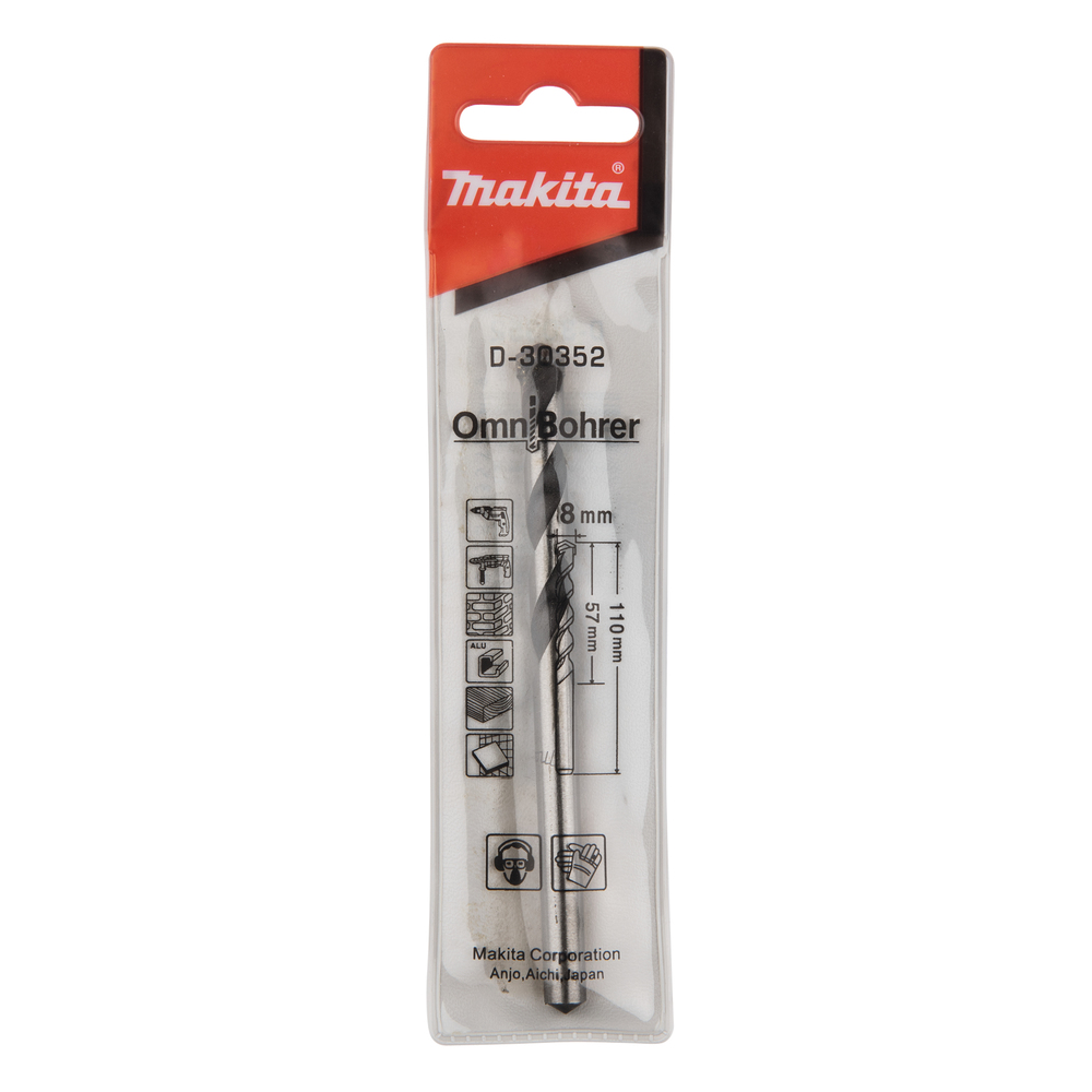 Universalus grąžtas 8x110mm OMNI BOHRER Makita D-30352 1 Universalus grąžtas 8x110mm OMNI BOHRER Makita D-30352 1