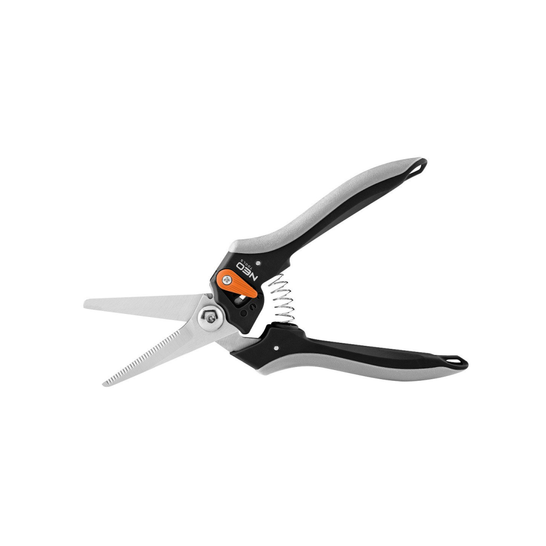 Universalios žirklės 210 mm, diapazonas iki 6 mm, reguliuojami tarpai 8 Universalios žirklės 210 mm, diapazonas iki 6 mm, reguliuojami tarpai 8