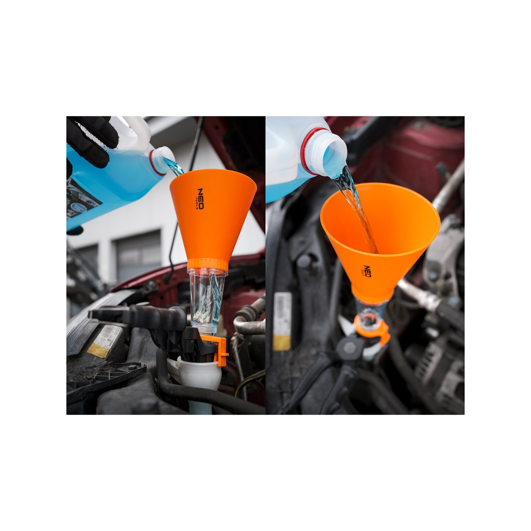 Universalus piltuvas 125mm, su tvirtinimo kronšteinu 5